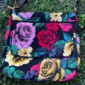 Vera Bradley Triple Zip Hipster Crossbody Bag in "Havana Rose"